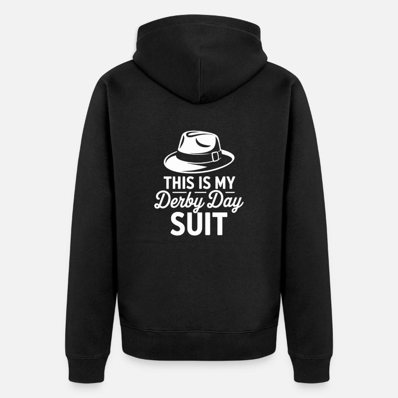 Ma combinaison Derby Day - Veste à capuche bio Premium Unisexe - noir