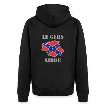 gerslibre - Veste à capuche bio Premium Unisexe - noir - Dos - Nico (187cm)