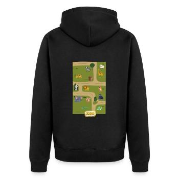 Play Street Zoo pour le massage du dos play street Mama - Veste à capuche bio Premium Unisexe - noir - Dos - Nico (187cm)