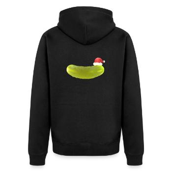 Concombre de Noël - Veste à capuche bio Premium Unisexe - noir - Dos - Nico (187cm)