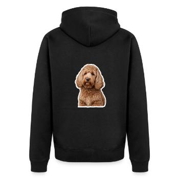Caniche - Veste à capuche bio Premium Unisexe - noir - Dos - Nico (187cm)
