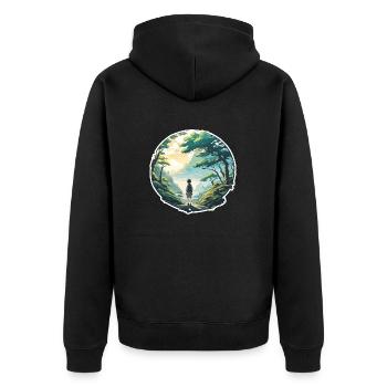 Anime / Bande dessinée / Japonais / Animation / Dessin animé - Veste à capuche bio Premium Unisexe - noir - Dos - Nico (187cm)