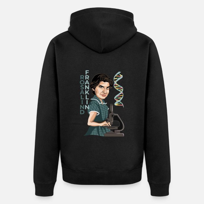 Rosalind Franklin - Veste à capuche bio Premium Unisexe - noir