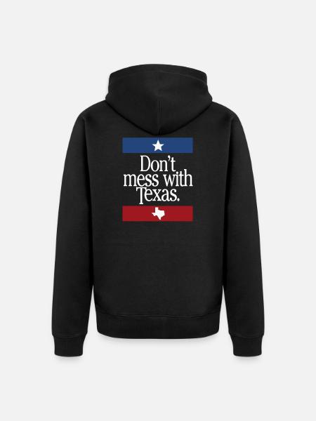 Don't Mess With Texas - Unisex Premium Organic Zip Hoodie - black