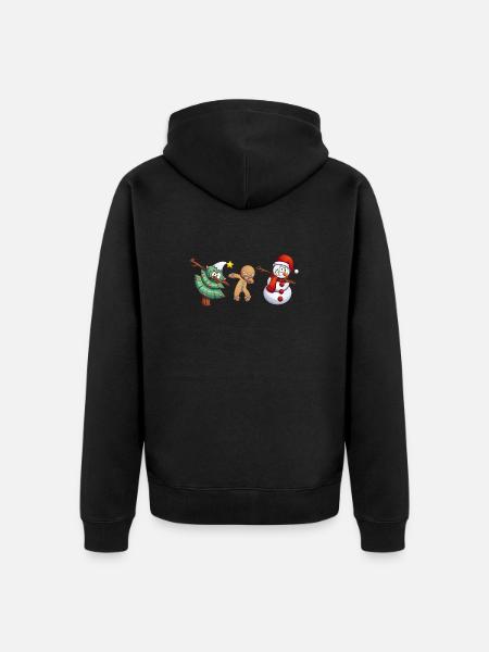 Weihnachten - Unisex Premium Bio Zip Hoodie - Schwarz