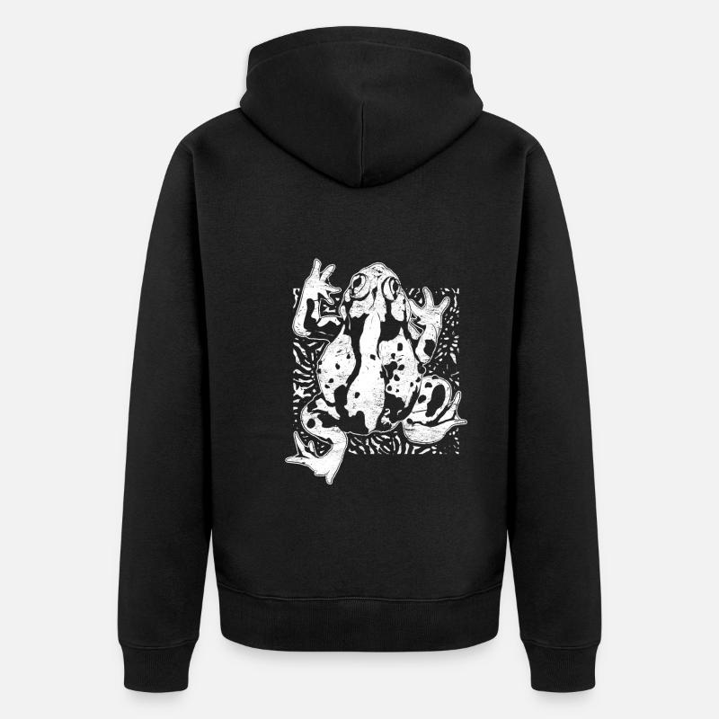 Crapaud - Veste à capuche bio Premium Unisexe - noir