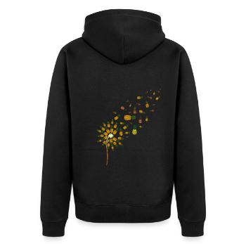 Ananas - Veste à capuche bio Premium Unisexe - noir - Dos - Nico (187cm)