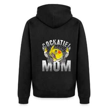 Cockatiel Maman Fête des Mères Cockatiel - Veste à capuche bio Premium Unisexe - noir - Dos - Nico (187cm)