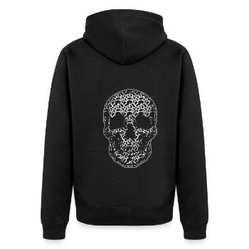 Taches de vache Skull Farm Cow Pattern Vache - Veste à capuche bio Premium Unisexe - noir - Dos - Nico (187cm)