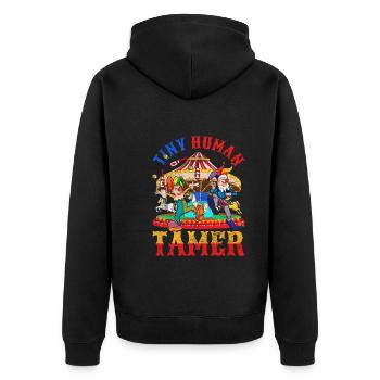 Little People Tamer Gift Funny Circus - Veste à capuche bio Premium Unisexe - noir - Dos - Nico (187cm)