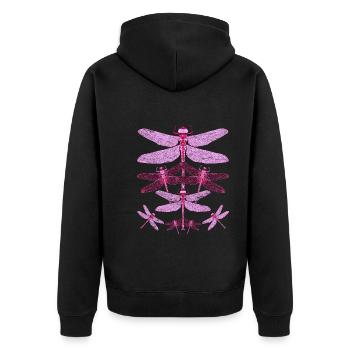 Animal Lover Insect Animal Gift Libellule - Veste à capuche bio Premium Unisexe - noir - Dos - Nico (187cm)