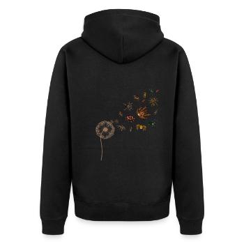 Arachnide Tarentule Cadeau Pissenlit Araignée - Veste à capuche bio Premium Unisexe - noir - Dos - Nico (187cm)