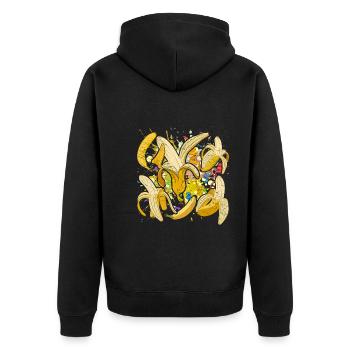 Dab Fruit Fruit Cadeau Dabbing Banane - Veste à capuche bio Premium Unisexe - noir - Dos - Nico (187cm)