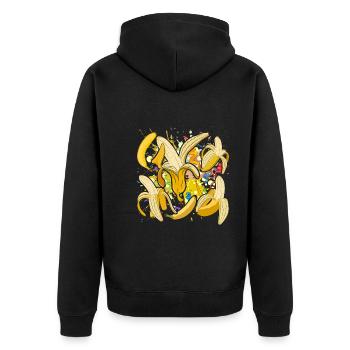Dabbing Fruit Fruit Gift Dab Bananas - Veste à capuche bio Premium Unisexe - noir - Dos - Nico (187cm)