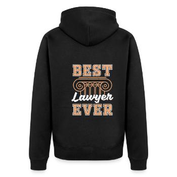 Meilleur avocat de tous les temps Avocat de cadeau juridique - Veste à capuche bio Premium Unisexe - noir - Dos - Nico (187cm)