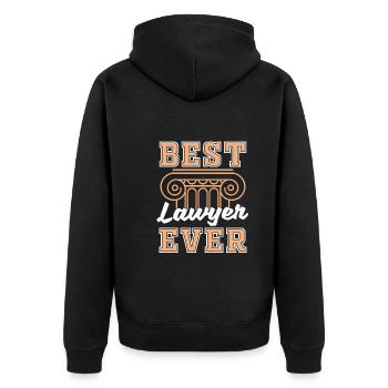 Cabinet d’avocats Law Gift Meilleur avocat - Veste à capuche bio Premium Unisexe - noir - Dos - Nico (187cm)
