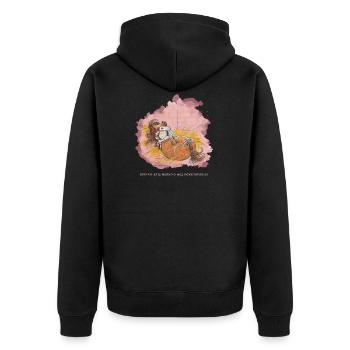 Thelwell - Pony is ill - Veste à capuche bio Premium Unisexe - noir - Dos - Nico (187cm)