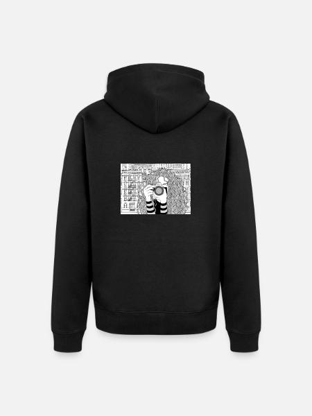 Photography - Unisex Premium Organic Zip Hoodie - black