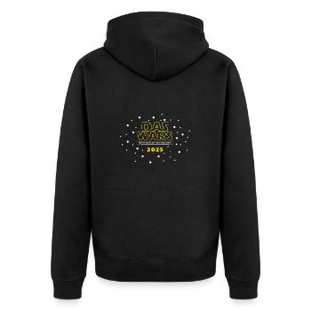 DAS WARS - Cooles Abi '25 Motto Shirt, Abitur 2025 - Veste à capuche bio Premium Unisexe - noir - Dos - Nico (187cm)