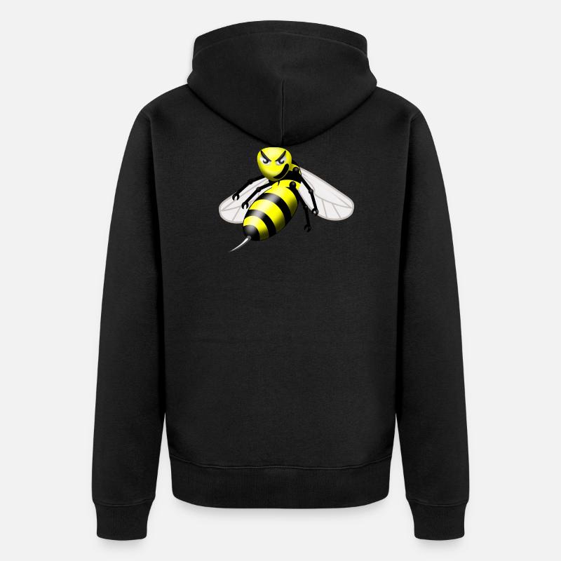 guêpe - Veste à capuche bio Premium Unisexe - noir