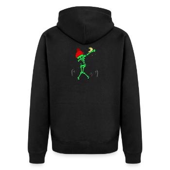 Squelette - Veste à capuche bio Premium Unisexe - noir - Dos - Nico (187cm)