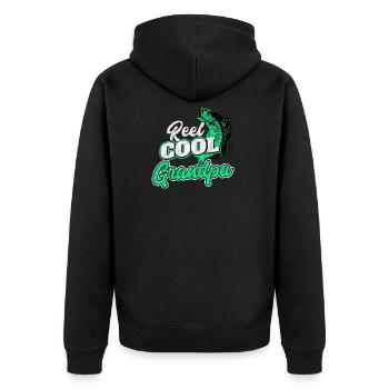 Cooler pêcheurs Opa - Veste à capuche bio Premium Unisexe - noir - Dos - Nico (187cm)