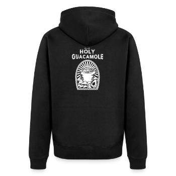 Avocat Holy Moly Guacamole Nacho amant - Veste à capuche bio Premium Unisexe - noir - Dos - Nico (187cm)