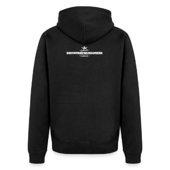 Industriemechaniker Geschenk T-Shirt - Unisex Premium Bio Zip Hoodie - Schwarz - Hinten - Nico (187cm)