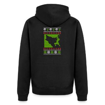 Escalade Bouldering laid de Noël - Veste à capuche bio Premium Unisexe - noir - Dos - Nico (187cm)