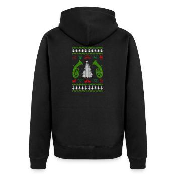 musique baryton noël vilain - Veste à capuche bio Premium Unisexe - noir - Dos - Nico (187cm)
