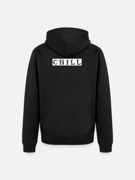 Chill chill out - Unisex Premium Organic Zip Hoodie - black