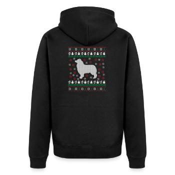 Berger australien vilain cadeau de Noël chandail Chr - Veste à capuche bio Premium Unisexe - noir - Dos - Nico (187cm)
