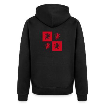 Blason Potter Lion cheval sexe red lions fun - Veste à capuche bio Premium Unisexe - noir - Dos - Nico (187cm)