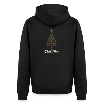 chimiste Chem Arbre de Noël Cadeau W - Veste à capuche bio Premium Unisexe - noir - Dos - Nico (187cm)