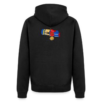Fils d'un cadeau de Noël Casse-Noisette - Veste à capuche bio Premium Unisexe - noir - Dos - Nico (187cm)