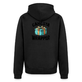 wrapper Gangsta - Noël - Chargeur - Veste à capuche bio Premium Unisexe - noir - Dos - Nico (187cm)