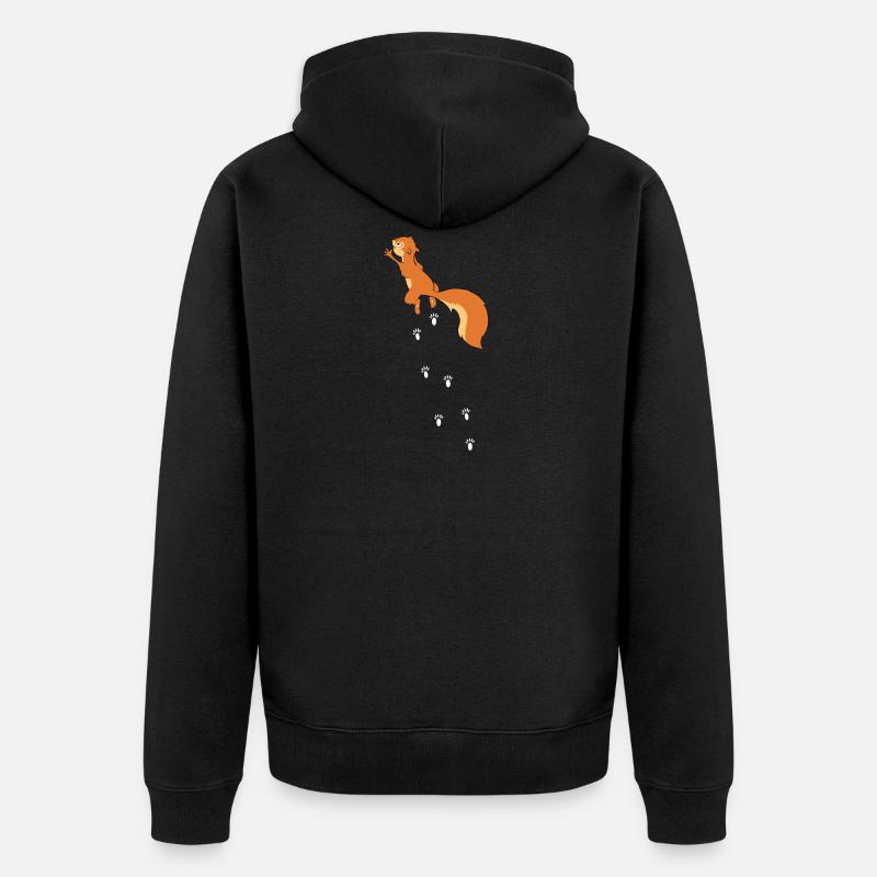 Rongeur écureuil écureuil escalade - Veste à capuche bio Premium Unisexe - noir