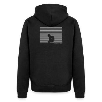 Scottish Terrier Dog T-Shirt Gift - Unisex Premium Organic Zip Hoodie - black - Back - Nico (187cm)