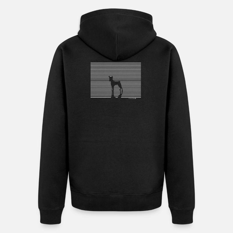 Congo Terrier cadeau T-shirt pour chien - Veste à capuche bio Premium Unisexe - noir