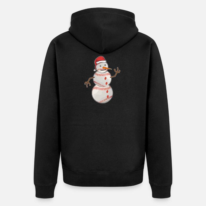 Christmas Baseball - Veste à capuche bio Premium Unisexe - noir