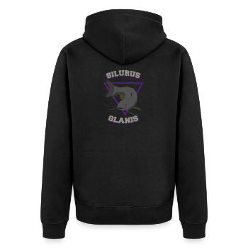 Latin Wels Pêcher cadeau - Veste à capuche bio Premium Unisexe - noir - Dos - Nico (187cm)