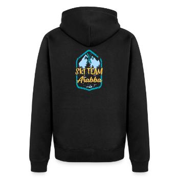 Équipe de ski Arabba Ski Team Cadeau - Veste à capuche bio Premium Unisexe - noir - Dos - Nico (187cm)