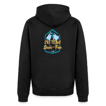 Skiteam Saas-Fee Ski Team Cadeau - Veste à capuche bio Premium Unisexe - noir - Dos - Nico (187cm)