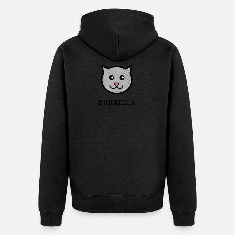 My cat is a Burmilla - Veste à capuche bio Premium Unisexe - noir