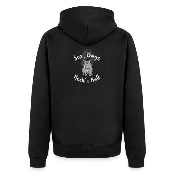 Chien dogue sort gît Wuff sexe rütters chien amoureux - Veste à capuche bio Premium Unisexe - noir - Dos - Nico (187cm)