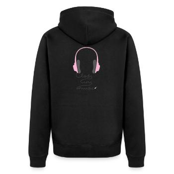 Lost in Music - Musik - Geschenk - Sänger - Sound - Unisex Premium Bio Zip Hoodie - Schwarz - Hinten - Nico (187cm)