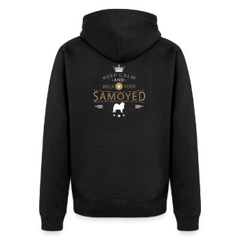 chemise samoyède - Veste à capuche bio Premium Unisexe - noir - Dos - Nico (187cm)