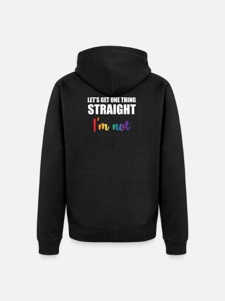 Gay - Gay - Gay Pride - Gift - Pride - Unisex Premium Organic Zip Hoodie - black