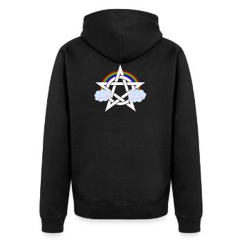 Heavy Metal Rock and Roll Musique Cadeau Cadeau - Veste à capuche bio Premium Unisexe - noir - Dos - Nico (187cm)