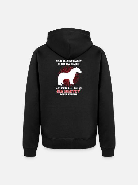 Shetty Shetlandpony - Unisex Premium Bio Zip Hoodie - Schwarz